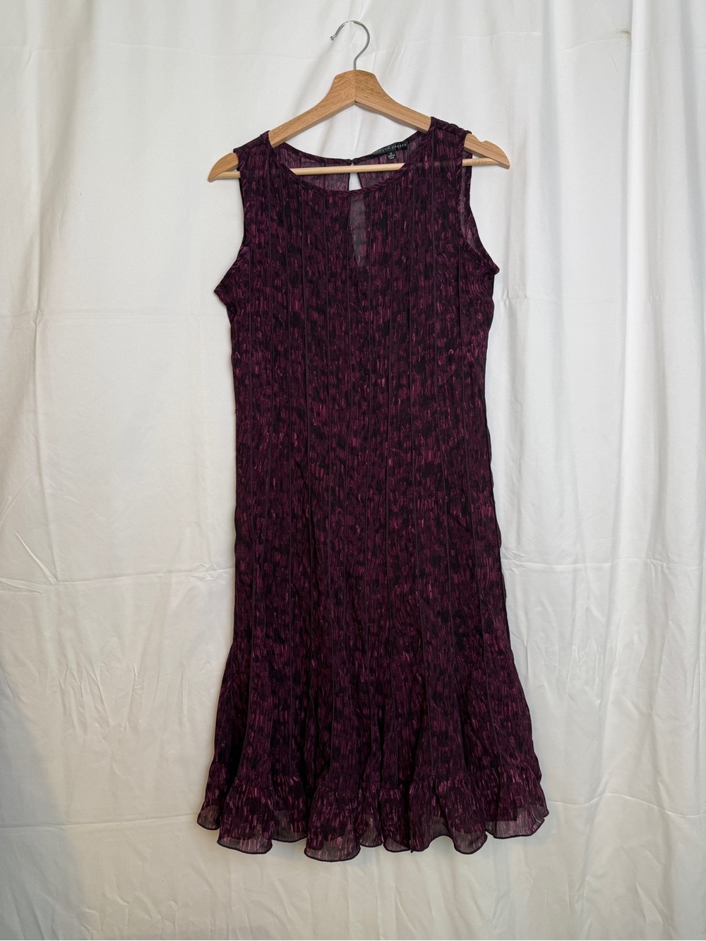 vintage sandra darren sheer short dress purple fairy whimsigoth size 12